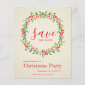 予算の緑のクリスマスの日付を保存 (正面)