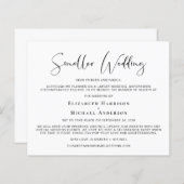 予算の縮小結婚発表 (正面/裏面)