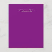 予算の色の傾向金ゴールドリース結婚式の招待 (裏面)