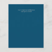 予算の色の傾向金ゴールドリース結婚式の招待 (裏面)