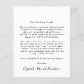 予算の落ち込みパーティーの後の写真結婚の (裏面)