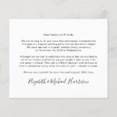 予算の落ち込み今すぐパーティー後の結婚写真 (裏面)