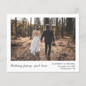 予算の落ち込み今すぐパーティー後の結婚写真 (正面)