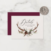 予算の葉フローラの結婚貯蔵庫の詳細 ノートカード (正面/裏面インサイチュ)