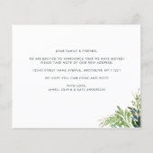 予算の葉引っ越しました新しいアドレス移動カード (裏面)