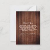 予算の葬儀ありがとう3写真記念 ノートカード (裏面)