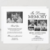 予算の葬儀のサービスの順序フォトプログラム (正面/裏面)