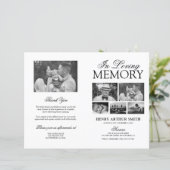 予算の葬儀のサービスの順序フォトプログラム (スタンド正面)