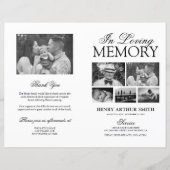 予算の葬儀のサービスの順序フォトプログラム (正面)