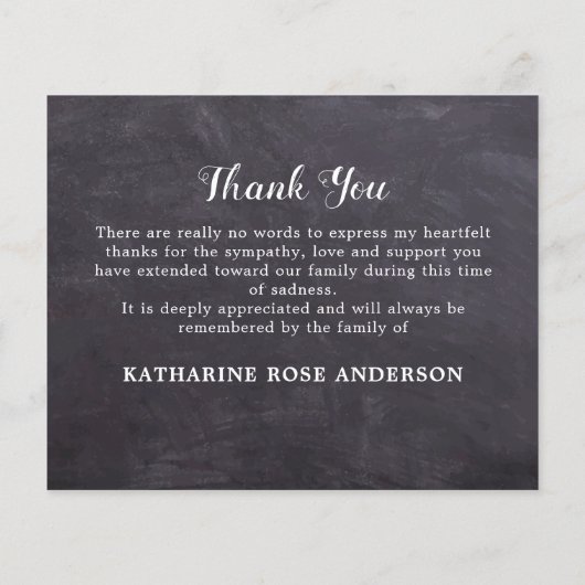 予算の葬儀サンキューカード悔やみや弔慰3写真 (裏面)