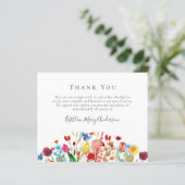 予算の葬儀サンキューカード |ワイルドフラワー (スタンド正面)