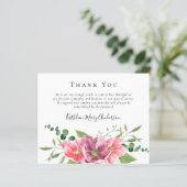 予算の葬儀サンキューカード |花 (スタンド正面)