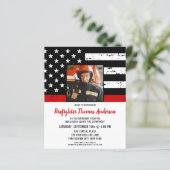 予算の薄い赤線の写真消防士の退職 (スタンド正面)