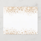 予算の誕生日の白い金ゴールドの日付の保存 (裏面)