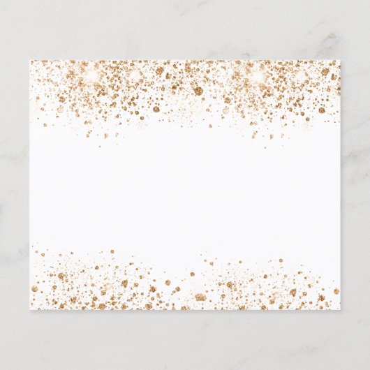 予算の誕生日の白い金ゴールドの日付の保存 (裏面)