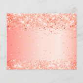 予算の誕生日オレンジグリッターは日付のガラスを保存 (裏面)