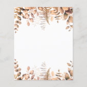 予算の誕生日ゴールデンユーカリの招待 (裏面)