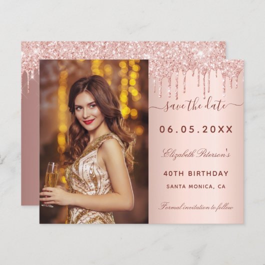 予算の誕生日バラ写真QRグラム日付を保存 (正面/裏面)