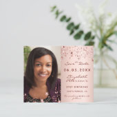 予算の誕生日バラ赤面写真の保存日付 (スタンド正面)