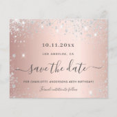 予算の誕生日バラ金ゴールドシルバーセーブ日付 (正面)