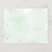 予算の誕生日パーティーフローラの緑の日付を保存 (裏面)