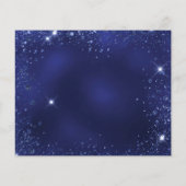 予算の誕生日パーティーブルーグリッターダストデ救ィート日 (裏面)