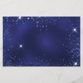 予算の誕生日パーティーブルーグリッターダストデ救ィート日 (裏面)