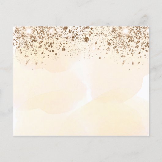 予算の誕生日金ゴールドeucalyptus秋日付を保存 (裏面)