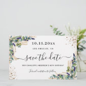 予算の誕生日eucalyptus金ゴールド日付を保存 (スタンド正面)