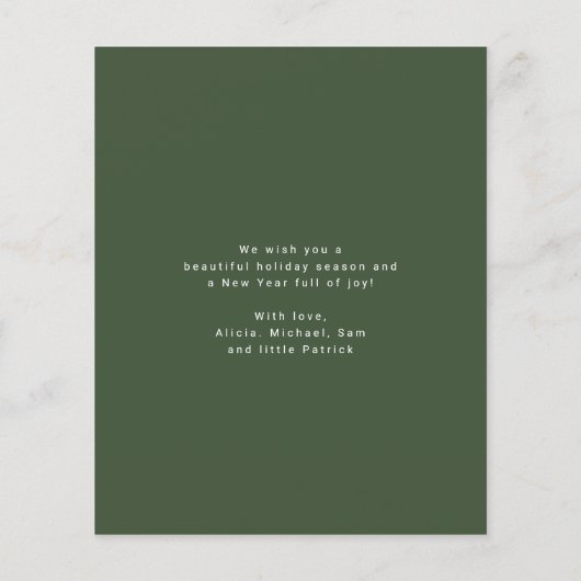 予算の赤い緑の格子写真の複数写真メリークリスマス (裏面)