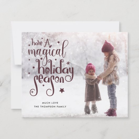 予算の追加フォトマジカルホリデーシーズンのクリスマス (正面)