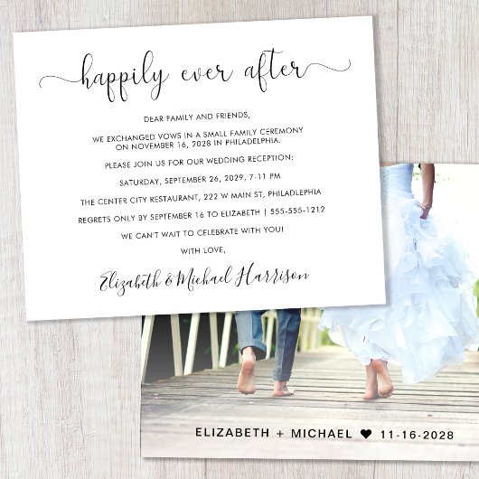 予算の駆け落ちウェディングレセプションフォト