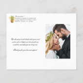 予算の駆け落ちトロピカル結婚パイナップルの写真 (裏面)