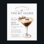 予算の驚きのパーティーTiniビット古いMartini 18th<br><div class="desc">とシックなデザインエレガントは、活気ある驚きの誕生日パーティーお祝いのためのespresso martiniを備えている。Aとかわいらしbowはフェミニンフェスティバルtouchを追加。</div>