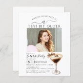 予算の驚きのパーティーTiniビット古いMartini 18th (正面/裏面)