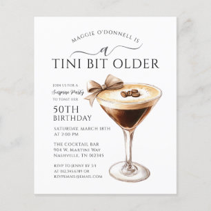 予算の驚きのパーティーTiniビット古いMartini 50th