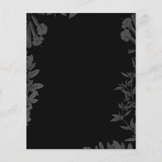 予算の驚き80th誕生日パーティーの招待状 (裏面)