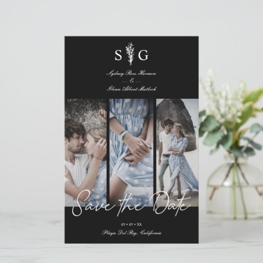 予算の3結婚枚の写真の校合婚約 (スタンド正面)