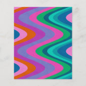 予算のGroovyカラフルユニークレトロブライダルシャワー (裏面)