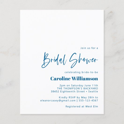 予算のGroovyカラフルユニークレトロブライダルシャワー (正面)