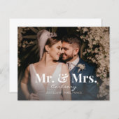 予算のmrフォト夫人の結婚発表 (正面/裏面)