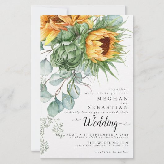 予算はあるが美しい秋のひまわり (正面)