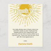 予算はこ来この息子の赤ちゃんシャワーありがとう (正面)