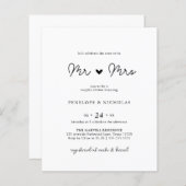 予算はすぐにミスター・ミセス・カップル・ブライダルシャワー (正面/裏面)