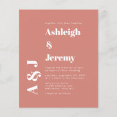 予算はっきりしたタイポグラフィテラコッタウェディングアクト (正面)