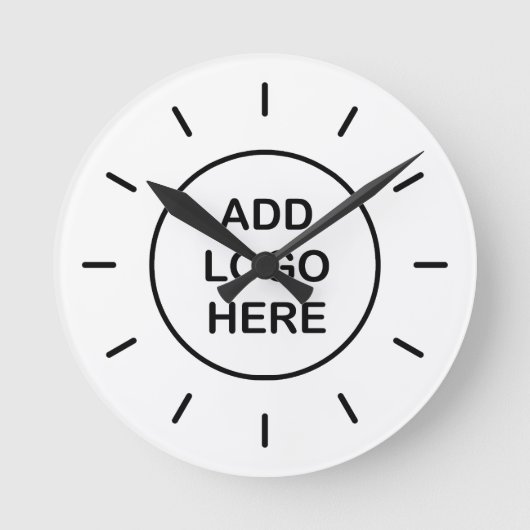 予算はっきりしたOfficeロゴの壁掛け ラウンド壁時計 (正面)