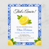 予算はアモーレモンブライダルシャワー招待 (正面)