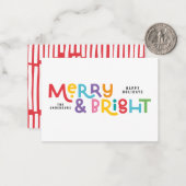 予算は全て明るいクリスマスの輝き ノートカード (正面/裏面インサイチュ)