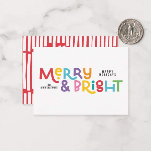 予算は全て明るいクリスマスの輝き ノートカード (正面/裏面インサイチュ)