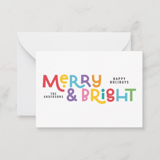 予算は全て明るいクリスマスの輝き ノートカード (正面)